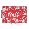 thumbnail image 3 of Interior Welcome Mat for Living Room and Entryway | Velvet Carpet with Non- Backing Snowflake Letter Print Versatile Door for Beach Camper RV Front Door Bathroom and Hall, 3 of 7