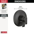 thumbnail image 4 of Delta T17089 Tetra Monitor 17 Series Pressure Balanced Valve Trim Only - Black, 4 of 4