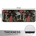 thumbnail image 5 of Kitchen Rugs Sets Of 2,Red Mushroom Fern Black Pattern Anti Fatigue Kitchen Mat Rugs Non Slip Washable,Decorative Kitchen Floor Mats for Kitchen,Sink,Laundry,17"x47"+17"x47", 5 of 5
