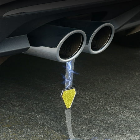 Car Electrostatic Belt 31.5cm Reflective Warnings Metal Earthing Chain Electrostatic Eliminators Suspended Car Electrostatic Removal Strip