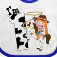 thumbnail image 4 of Inktastic I'm One-cowgirl Riding Horse Birthday Girls Baby Bib, 4 of 4