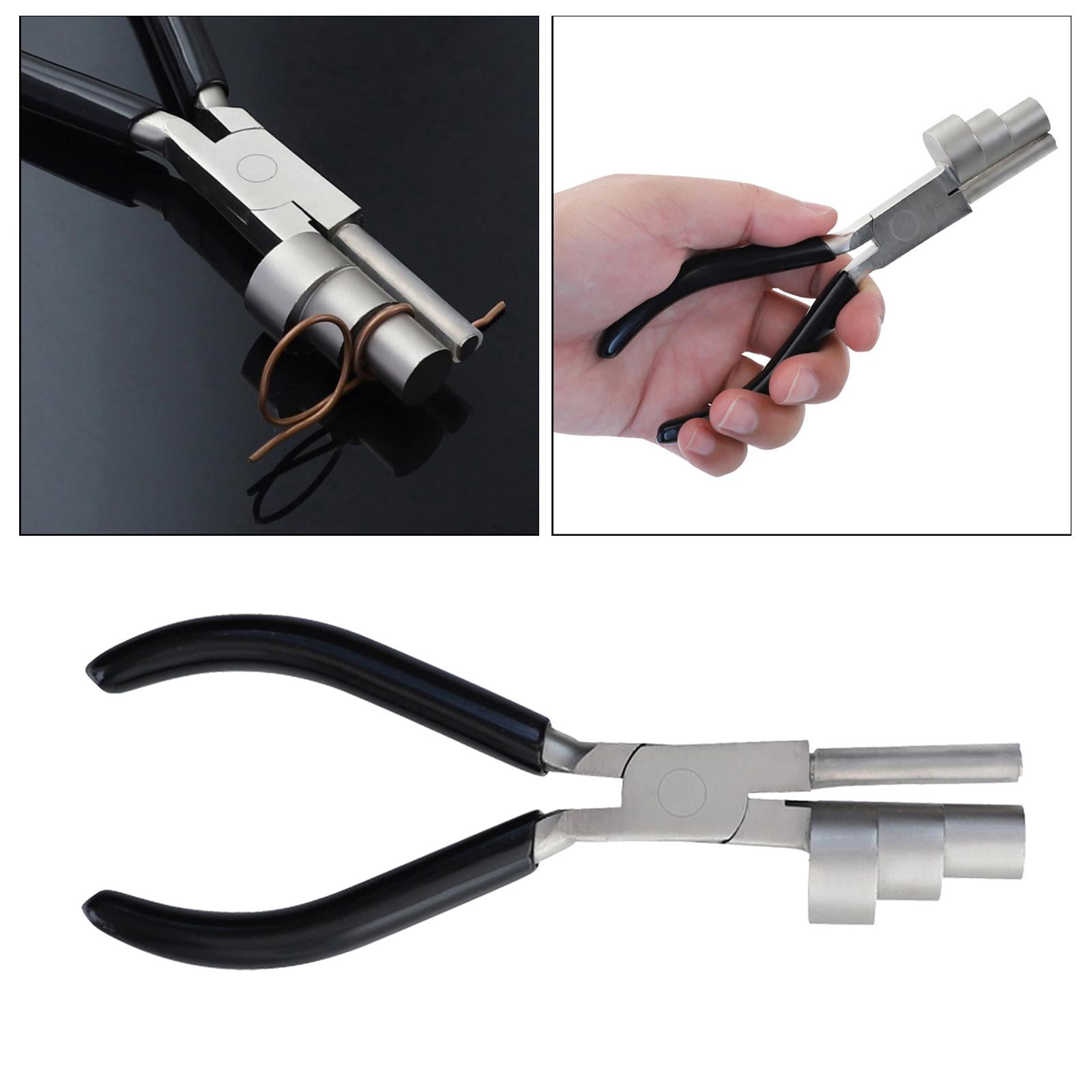 Carbon Steel Jewelry Wire Wrapping Bending Plier Looping 13 16 20mm Barrels Comfort Grip Handle for Jewellery Making Loops Supplies