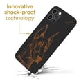 thumbnail image 3 of Case Yard Wooden Case for iPhone-11-Pro Soft TPU Silicone cover Slim Fit Shockproof Wood Protective Phone Cover for Girls Boys Men and Women Supports Wireless Charging Doberman Design, 3 of 7