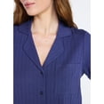 thumbnail image 5 of Joyspun Women’s Pointelle Knit Notch Top and Shorts Pajama Set, 2-Piece, Sizes XS-3X, 5 of 6