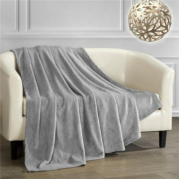 Chic Home Btb24909 Us Kaden Throw Blanket Cozy Super Soft Ultra Plush Micro Mink Fleece Decorative Design 44 50 X 60 In Grey Walmart Com Walmart Com