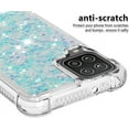 thumbnail image 4 of Compatible with Samsung Galaxy A12 Case Glitter Liquid Cute Clear Phone Case Floating Quicksand Shockproof Protective Bumper Silicone Soft TPU Case for Samsung Galaxy A12 5G Star Blue YB, 4 of 6