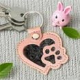 thumbnail image 4 of PuSpu Pet Paw Leather Keychain – Home Decoration & Kitchen Utensils Inspired Memorial Gift for Dog Cat Hair Keepsake, 2.3" Cute Bag Charm, 4 of 6