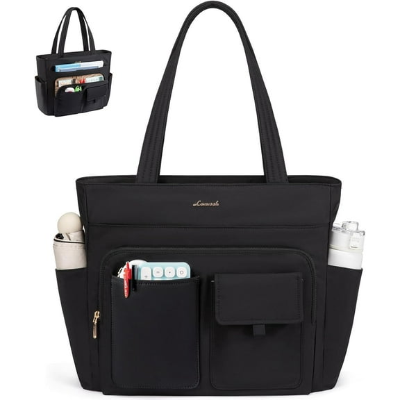 LOVEVOOK Tote Bag For Women,Laptop Work Totes Bags For Women With Multiple Pockets,Teacher Nurse Work Travel Tote Bag