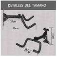 thumbnail image 2 of Doble Gancho  Bloosom Bicicleta Soporto Portabicicleta Pared Estacio Negro, 2 of 4