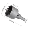 thumbnail image 2 of Unique Bargains Carbide Hole Cutter Drill Bit for Stainless Steel Alloy, 42mm, 2 of 4