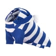 thumbnail image 4 of Spencer Dog and Cat Clothes Small Dog Sweaters with Hat Striped Doggie Sweater Knitwear Pullover Warm Pet Puppy Apparel for Fall Winter (Blue, XL), 4 of 10