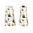 thumbnail image 3 of Bixox Robe Sans Manches à Imprimé Abeille et Insecte pour Femmes avec Poches, Robe Décontractée Longueur Genou pour l'Été-Petite, 3 of 7