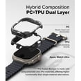 thumbnail image 6 of Ringke Fusion Bumper for Apple Watch Ultra 2 / 1 Case, Frame Bumper Protection Double Layered PC TPU Transparent Color Watch Case - Black, 6 of 11