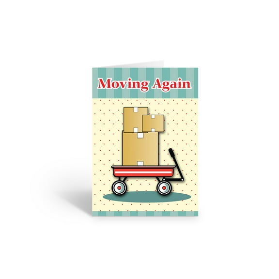 Moving Again Note Card - 10 Boxed Cards & Envelopes - B14184