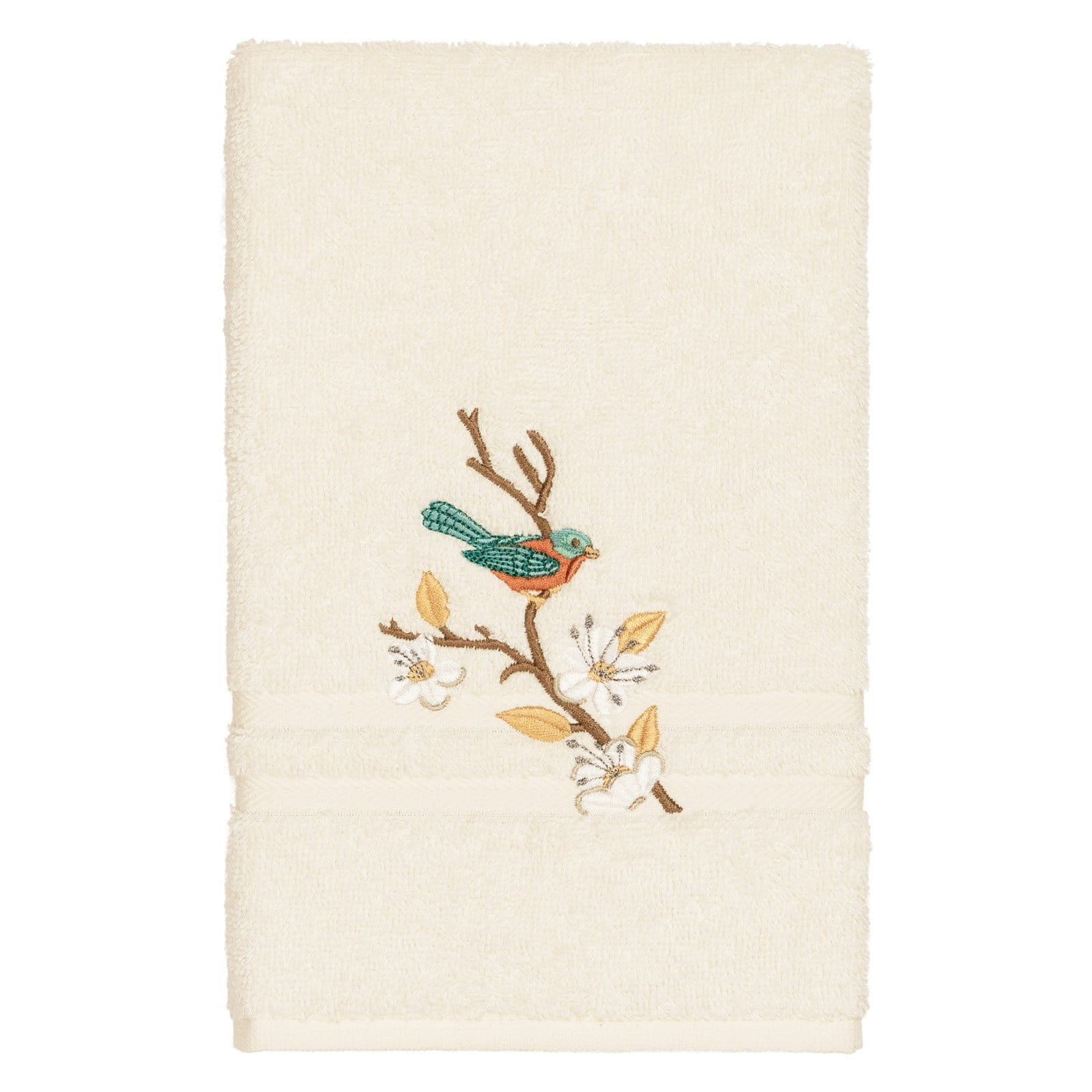 Linum Home Textiles Springtime Turkish Cotton Embellished Hand Towel