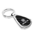 thumbnail image 2 of iPick Image for Buick Real Black Carbon Fiber Chrome Metal Teardrop Key Chain, Official Licensed, 2 of 7