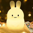 thumbnail image 1 of Luz nocturna Conejito YONGSHENG para niños Regalo de Pascua Kawaii Decoración de Habitación LED 9 colores, 1 of 5