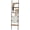 Rustic Brown, variant on Blanket Ladder, 5-Tier Towel Holder with 4 Removable Hooks, Farmhouse Wall Leaning Decorative Rack Shelf, Wooden Towel Display Rack, Quilt Ladder for Living Room, Bedroom, White