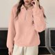 thumbnail image 5 of Tops cortos para mujer,Chaqueta informal con capucha para mujer, cierre frontal completo, manga larga con bolsillos, mezcla de poliéster, corte regular para uso diario, sopatenor, 5 of 9