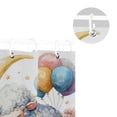 thumbnail image 5 of Adorable Sheep Sleep Moon Balloons Flowers Shower Curtains with 12 Hooks Waterproof Bathroom Decor 66" x 72", 5 of 6