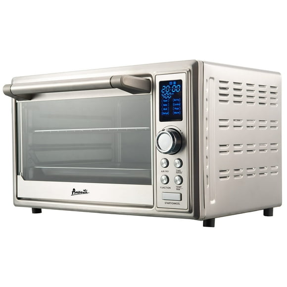 Avanti Air Fryer Oven Combo with 8 Pre-Set Functions and Digital Controls, 90 Minute Timer and Auto Shut-Off, 0.8 Cu.Ft., Metallic