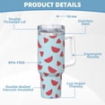 thumbnail image 5 of Pofeuu Watermelon Print 40oz Ice Bully With Handle And Straw Stainless Steel Vacuum Insulated Cup And 2 In 1 Straw Lid, 5 of 8