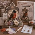 thumbnail image 3 of Always Near 3D Fabric Poke Art Memory Lantern Kit, No Sew DIY Bird Memorial Craft Kit, Easy Beginner Creative Project, Relaxing Hobby Home Decor Gift for Adults Women, 3 of 6
