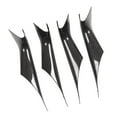 thumbnail image 4 of DYNWAVECA 4 Pcs Housse de Poignée de Tirage de Porte Intérieure de Voiture, Enveloppe de Protection de Rechange Assemblage Automobile, Housse de Remplacement de Véhicule pour G38 G30 Noir avec Bandes, 4 of 10
