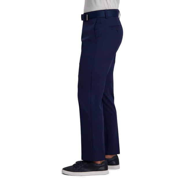 Haggar Pantalon pour Homme Cool Right Performance Flex Uni Coupe Droite devant Plat