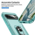 thumbnail image 4 of for Google Pixel 9 / 9 Pro Armor Case with Camera Lens Slide Protection [Military Grade Drop Tested] for Magnetic Car Mount Ring Holder Kickstand Protective Heavy Duty Phone Case,Green, 4 of 10