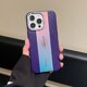 thumbnail image 1 of Funda de teléfono de cuero láser para IPhone 12, 13, 14 Pro Max, 14Plus, 14 Pro, protección de lente de cámara, marco de TPU suave, cubierta a prueba de golpes, moda Fivean unisex, 1 of 2