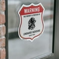 thumbnail image 4 of Warning This Property is Protected by Longhaired Dachshund 12 inch X 12 inch Shield Shaped Heavy Duty 3.2 mil Vinyl Decal Weather Resistant Made in the USA, 4 of 5