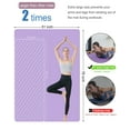 thumbnail image 3 of YR Extra Thick Yoga Mat 1 inch Large Wide Exercise Mat for Kids Senior Home Gym Workout, 78x51 inches, Pruple, 3 of 9