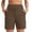 Coffee, variant on Sleek Solid Flex Yoga Shorts for Fitness and Casual Wear Lightweight Stretchy Gym Shorts with High-Wlex Comfort and Everyday Versatility