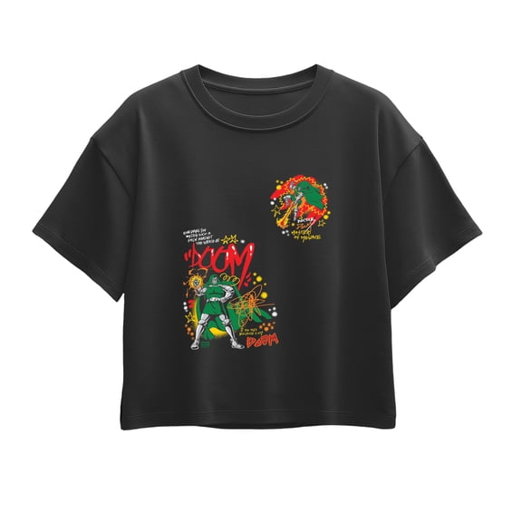 Fantastic Four - Doom Graffiti - Youth Girls Boxy T-Shirt