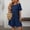 Navy, variant on Women Dresses Polka Dot Flounce Smock Dress for Casual Everyday Wear Women’s Casual Tennis Dress Pink XXL