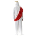 thumbnail image 3 of #followme Mens Adult Bodysuit Holiday Microfleece Jumpsuit One-Piece Pajamas (Jesus, Small), 3 of 3