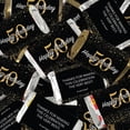 thumbnail image 2 of 70 pcs 50th Birthday Candy Milestone Elegant Birthday Bash Hershey's Miniatures and Gold Milk Chocolate Ball Mix (1.62lb), 2 of 7