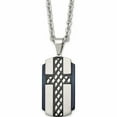 thumbnail image 1 of Stainless Steel Brushed And Polished Black Ip-Plated Cross 24In Necklace Made In China -Jewelry By Sweet Pea, 1 of 8
