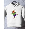 thumbnail image 3 of Skating Reindeer Hoodie Toddler -Image by Shutterstock,  5 Toddler, 3 of 4