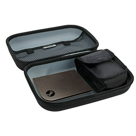 For Steam Link and Steam Controller Travel Case by USA GEAR with Ultra_Durable Hard Shell Design , Interior Accessories