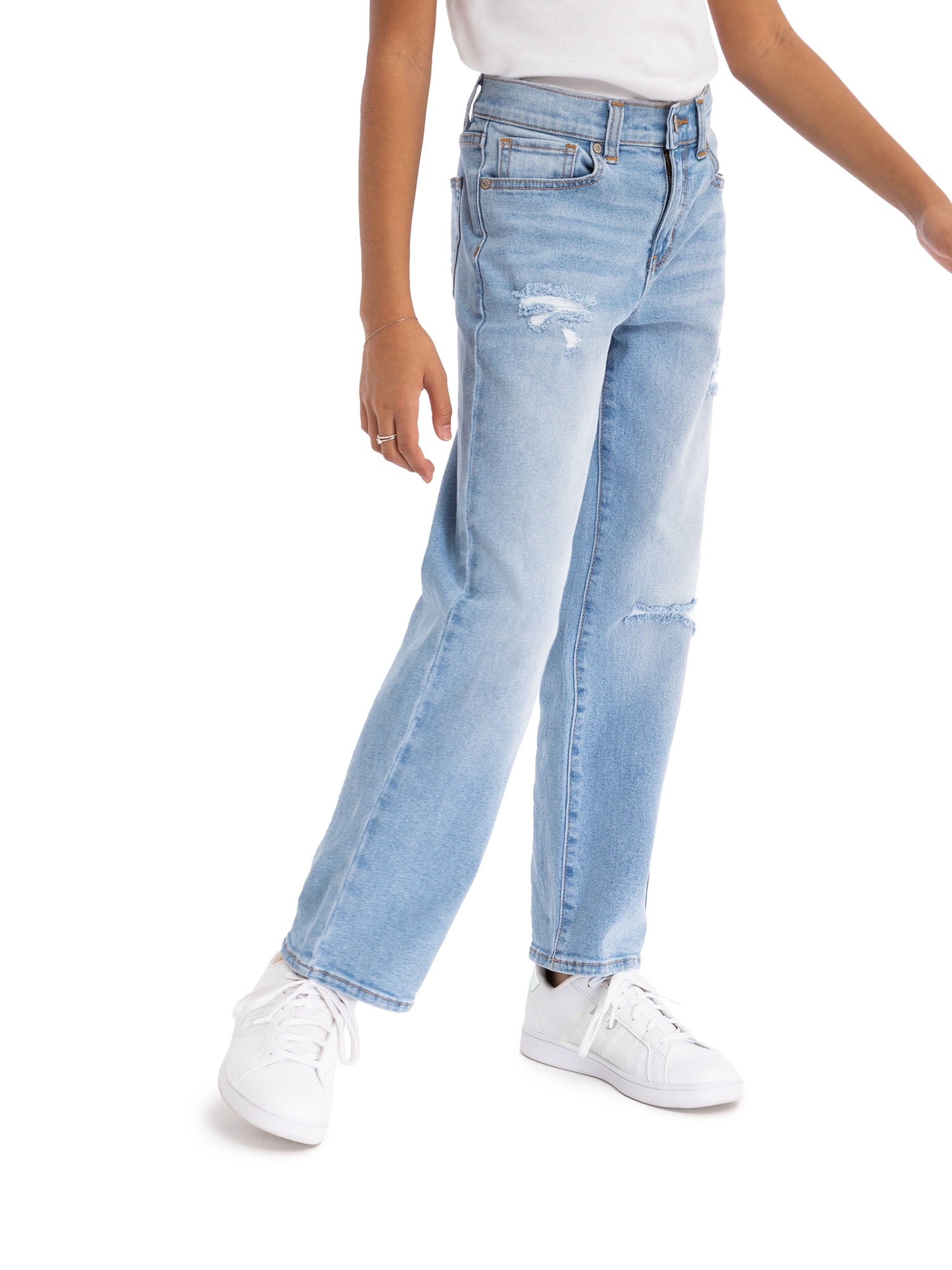Jordache Girls High Rise Baggy Straight Jean, Sizes 5-18