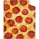 thumbnail image 1 of LHSHID Novelty Realistic Pizza Flannel Throw Blanket Food Blanket Pizza Soft Pepperoni Pizza Blanket Lightweight Plush for Couch Bed Sofa Car Funny Blankets 30"x40", 1 of 6