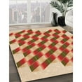 thumbnail image 3 of Ahgly Company Machine Washable Indoor Round Transitional Mahogany Brown Area Rugs, 3' Round, 3 of 7