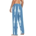 thumbnail image 6 of Ice Cream Pattern Mens Cotton Pajama Pants Long Staple Lightweight Sleep Bottoms with Pockets Breathable, 6 of 7