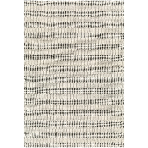 BoutiqueRugs Circe Contemporary Area Rug - Cream, Black - 6' x 9'
