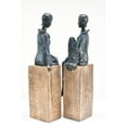 thumbnail image 4 of AFD Home 12024933 Tribal African Women Figurines - Set of 2, 4 of 5