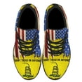 thumbnail image 2 of Don it Tread On Anyone Become A Libertarian Shoes Sneakers for Women Men Black Size 11, 2 of 7
