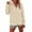 Beige, variant on Womens Cozy Zip Up Hoodie Soft Fleece Long Sleeve Comfy Sweatshirt For Women Lounge Casual Pullover Jacket With Pockets Blue S
