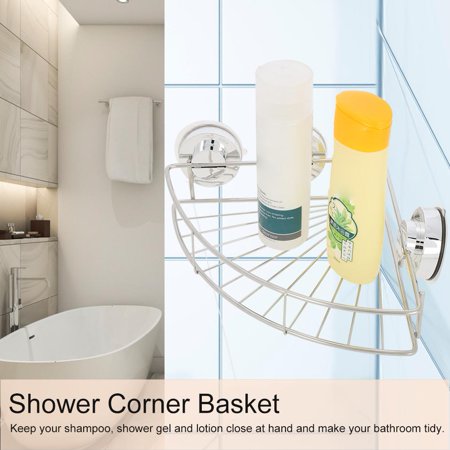 Dilwe Shower Corner Rack Shower Corner Shelf Stainless Steel